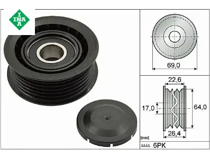 Alternatör Rulmani   Passat-touareg-a4-a5-a6-vito-sprinter 2.5/3.0tdi  1997-> resmi