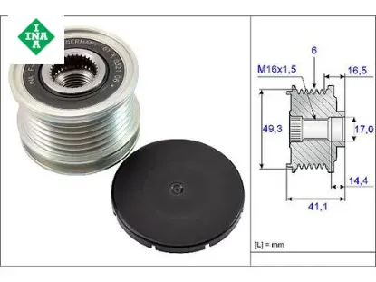 Alternatör Rulmani Mini R56-r57-r59 Ina  12317576515   535017810 resmi