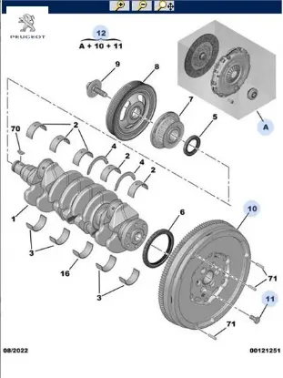 Debriyaj Seti+volan 3008 Ii-301-308 Ii-5008 Ii-508 Ii-partner-rifter-berlingo 1617985780 + 1611266780 + 9818024380 / 155253692 resmi