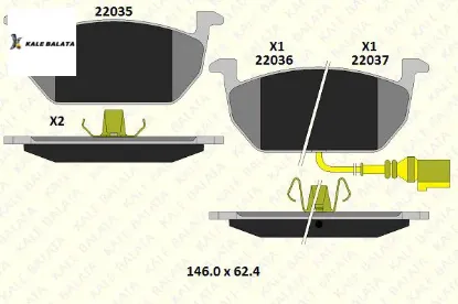 Fren Balatasi Ön   Golf Vii-octavia-leon 12-> resmi
