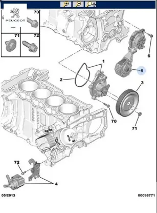 Devirdaim Kasnaği 308-3008-partner Ep6 Peugeot    PEUGEOT, CITROEN 1204.55 resmi