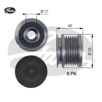 Alternatör Kasnaği  Golf-polo-amarok-t6-a4-a6  Caga/cdca  01-> resmi