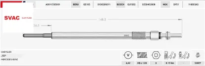 Isitma Bujisi  Sprinter-ml300-ml350-s360 4.4v resmi