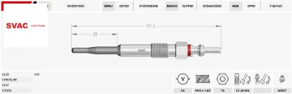 Isitma Bujisi  Golf-passat-octavia-t5-a3-a4 1.9/2./5v resmi