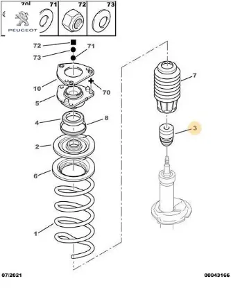Amortisor Takozu Boxer Jumper Ducato Peugeot    CITROEN 5033.57 resmi
