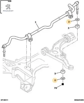 Tutucu Peugeot  1440645880/ 1300721080   CITROEN, PEUGEOT 5092.13 resmi