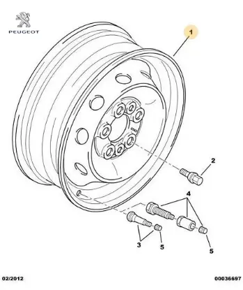 Jant 1400 Kg Boxer Peugeot 5401.A1 resmi