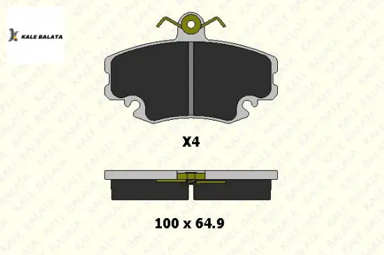 Ön Fren Balatasi Clio-megane Kale Balata  410602192R/ 6000008018/ 600000   21404 182 04 ANS KD1 resmi