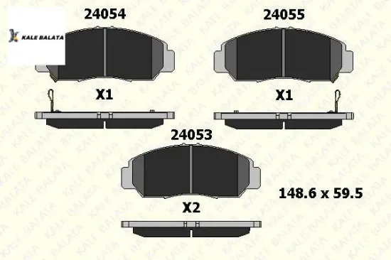 Fren Balatasi Ön   Accord Vii-civic Vii-fr-v 99-04//kale Balata resmi