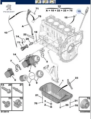 Yağ Seviye Müşürü 207-308-c4-partner 1.4-1.6hdi resmi