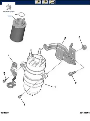 Mazot Filtresi Boxer Iii Peugeot  1638149580   ALFA ROMEO, FIAT 1674210980 resmi