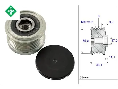 Alternatör Kasnaği    Boxer-jumper-ducato-daily  3.0hdi 2006-2010 resmi