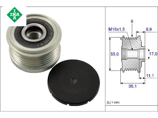 Alternatör Kasnaği    Boxer-jumper-ducato-daily  3.0hdi 2006-2010 resmi