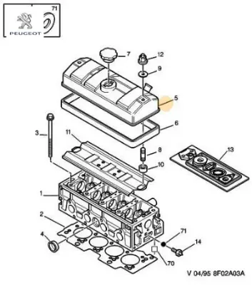 Supap Kapak Contasi Partner-106-206-306 Tu5 resmi