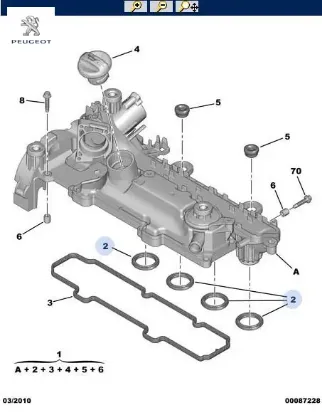 Emme Manifolt Contasi 206-focus Dv4td Peugeot  2S6Q6L004AA/   PEUGEOT, CITROEN 0348.T8 resmi