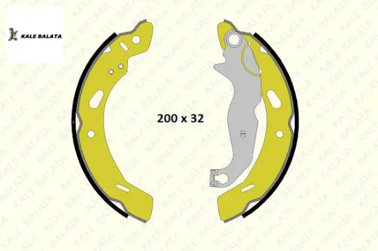 Fren Balatasi Arka Pabuçlu   Fiesta Vi-ka-mazda Ii resmi