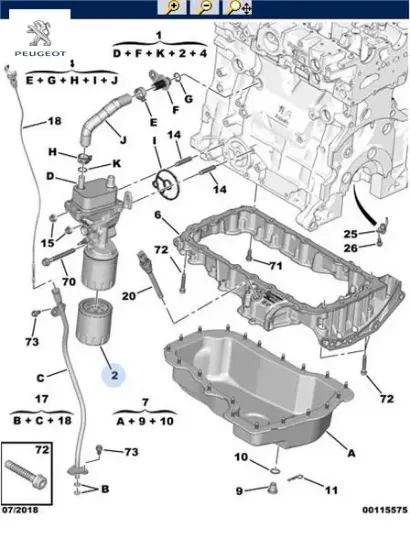 Yağ Filtresi   508-boxer Iii-expert Iv-traveller-jumper-jumpy 2.0 Hdi/dw10fu/dw12ru resmi
