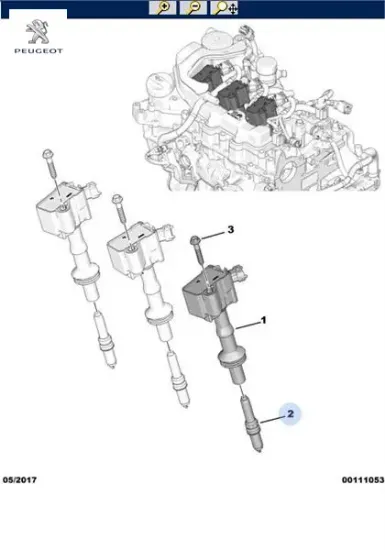 Ateşleme Bujisi   208-508-2008-c4 Peugeot  9833253880/ 9816317880    9833964280 resmi