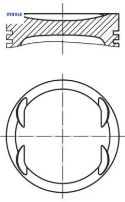 Piston Segman 79,00mm Std.    Astra F/g-vectra B-tigra 1.6  X16xe/xel   96-00 resmi
