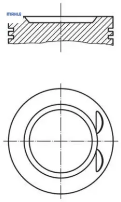 Piston Segman 86,00mm Std.    Astra F/g-vectra B  2.0 X20xev/c20xev   96-00 resmi