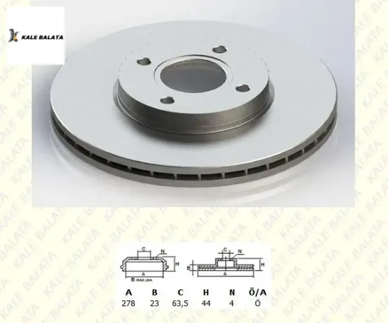 Ön Fren Disk Aynasi  Fiesta-transit Courier 12-> resmi