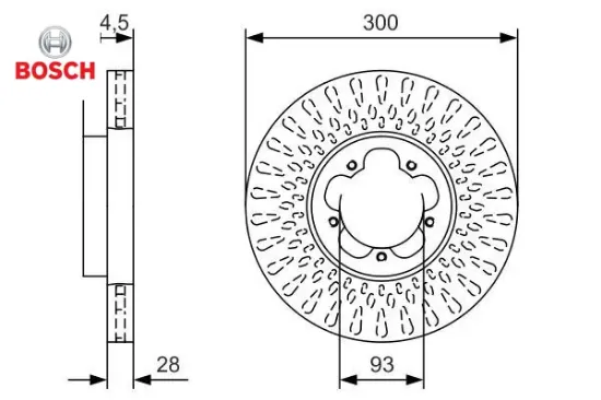 On Fren Diski Ford Transit V347 V34 Bosch  6C161125AA  FORD 0986479B11 resmi