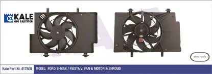 Fan Motoru+davlumbaz   Courier-fiesta-b-max  1.4/1.5/1.6  2008-> resmi