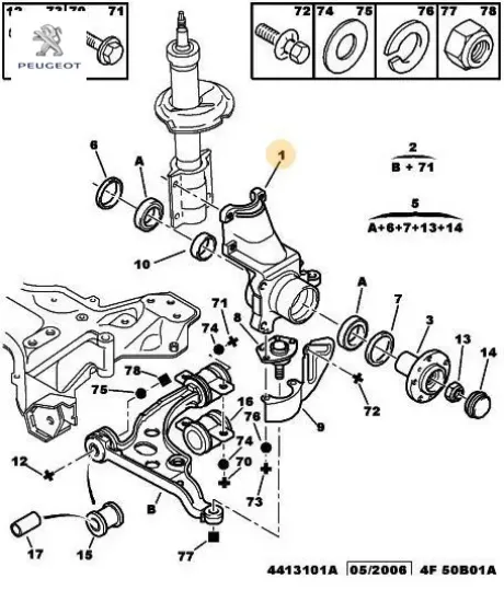 Aks Taşiyici Sol Boxer I-ducato 1.4  96-02 resmi