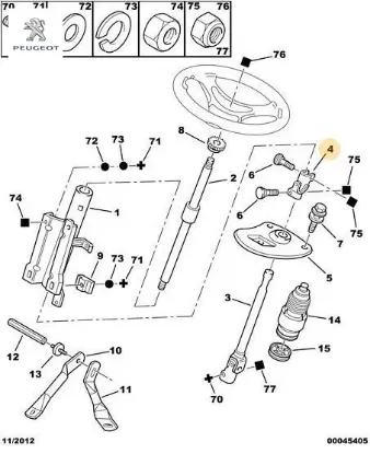 Direksiyon Mafsali Ust Boxer Peugeot    CITROEN, PEUGEOT 4103.E5 resmi