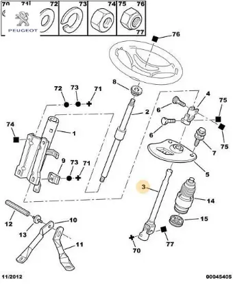 Direksiyon Mafsali Alt Boxer Peugeot    PEUGEOT, CITROEN 4103.E6 resmi