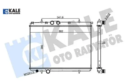 Radyatör 1 Sira Alb Sis. 206 2.0 Hdi Turbo Diese-1 resmi