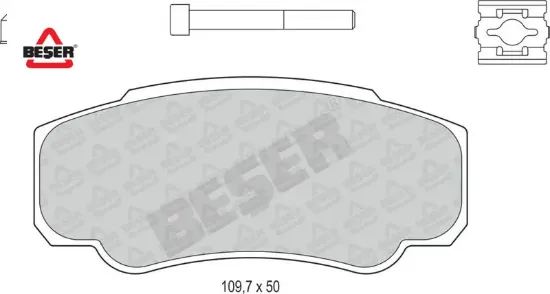 Arka Fren Balatasi Boxer-ducato 02-06 Beşer  4252.46/ 4254.68/ 548-0/ 23860  PEUGEOT, CITROEN, FIAT 3914 resmi