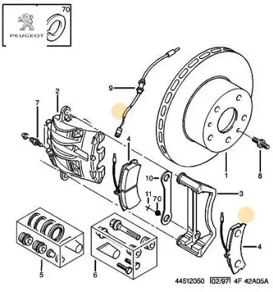 Ön Fren Balatasi Boxer-ducato 2.5td/2.8hdi Peugeot  77362212   PEUGEOT, CITROEN 4254.51 resmi