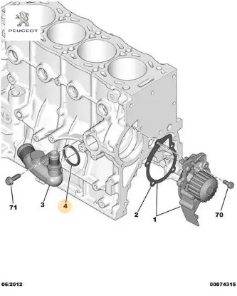 Su Kollektör Contasi 406-partner 2.0i Peugeot 1339.83 resmi