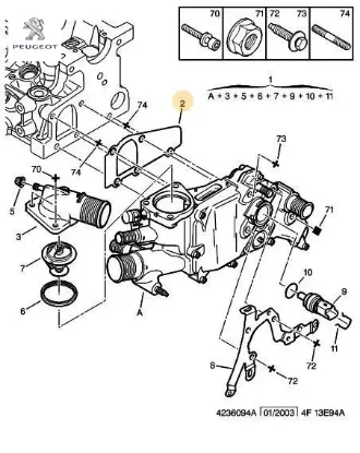 Termostat Contasi Partner-307 Peugeot 1340.51 resmi