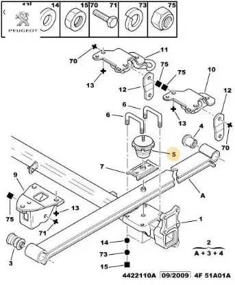 Arka Taban Mesnedi 1000 K Boxer Peugeot    CITROEN, PEUGEOT 5166.49 resmi