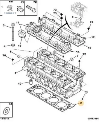 Silindir Kapak Contasi Peugeot    PEUGEOT, CITROEN 0209.T9 resmi
