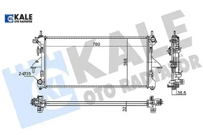 Radyatör Ducato-boxer Iii-jest 2.2 Hdi 06+ (mt) resmi