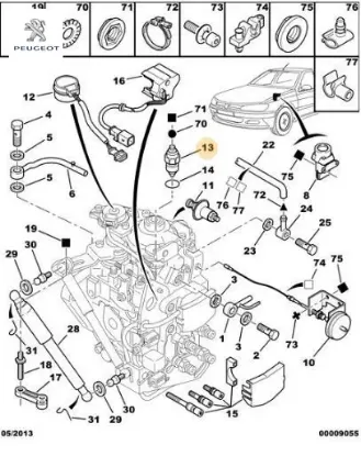 Mazot Stop Müşürü Boxer Dj5ted. Peugeot 1680.95 resmi