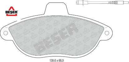 Ön Fren Balatasi Expert-scudo 1.9d Fişli 95-06 resmi