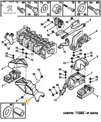 Motor Mesnedi Sağ Boxer Peugeot    FORD 1807.90 resmi