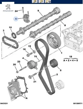 Eksantrik Zincir Gergisi   3008-508-5008-boxer Iii-expert Iv-traveller-c4-c5-c6-jumper Iii-jumpy Iv Peugeot  6C9Q6L266AA   PEUGEOT, LANCIA, LAND ROVER, TOYOTA, OPEL, CITROEN, FIAT, FORD 0849.30 resmi
