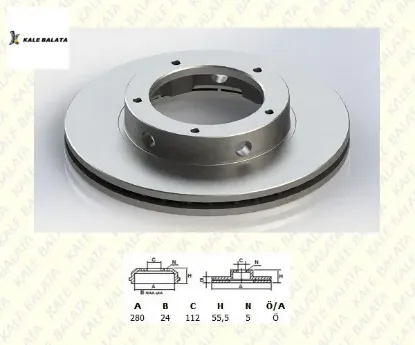 Ön Fren Disk Aynasi Premier-j10 Kale Balata  K424670   TFD-00026 resmi