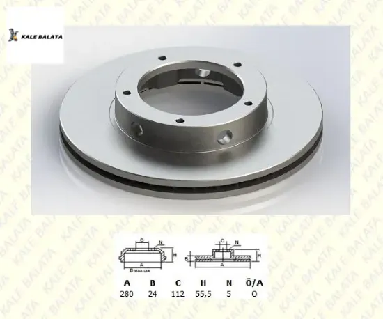 Ön Fren Disk Aynasi Premier-j10 Kale Balata  K424670   TFD-00026 resmi