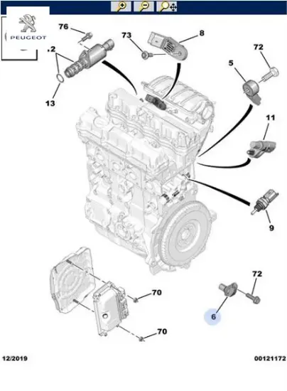Volant Devir Sensörü Partner Hdi 406 607 resmi