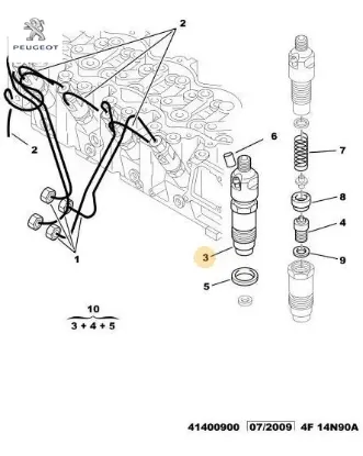 Komple Enjektör Dj5 Boxer Peugeot    PEUGEOT 1980.16 resmi