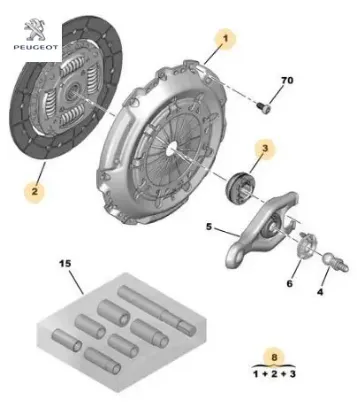 Debriyaj Baski Plaka 307-partner 1.4/1.6/2.0hdi resmi