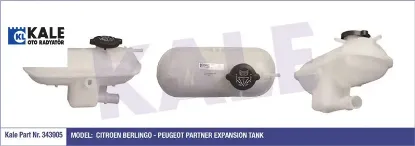 Yedek Su Deposu Kapakli  Partner 1.9d Kale Radyatör  1307.HN  PEUGEOT, CITROEN 343905 resmi