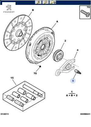 Debriyaj Çatal Pimi Boxer-iii Peugeot 2120.52 resmi