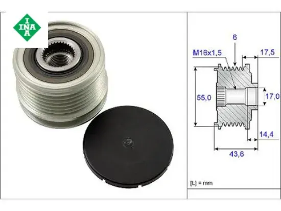 Alternatör Rulmani Clio Ii-megane 1.6 16v resmi